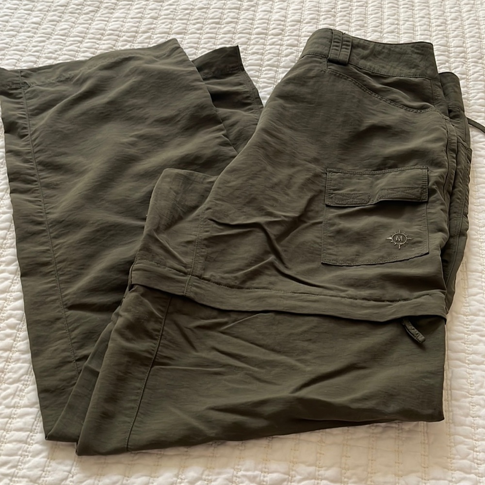 Green magellan zip off pant